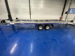 Remorque porte voiture 2 essieux aluminium alko